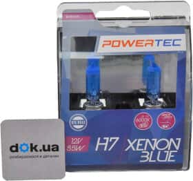 Автолампа M-TECH Xenon Blue H7 PX26d 55 W темно-блакитна PTZXB7-DUO