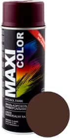 Аерозольна фарба Maxi Color коричнево-червона RAL 8016 глянсова 400 мл