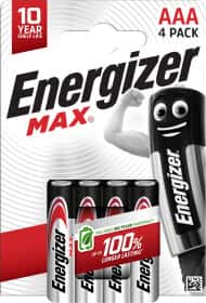Батарейка Energizer MAX LR03M-4B AAA (мизинчиковая) 1,5 V 4 шт
