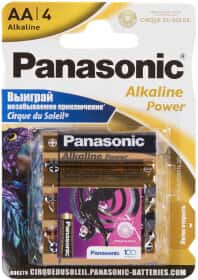 Батарейка Panasonic Alkaline Power LR6REB/4BPSCDS AA (пальчикова) 1,5 V 4 шт