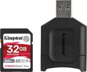 Карта памяти Kingston Canvas React Plus Kit SDHC 32 ГБ Карта памяти Kingston Canvas React Plus Kit SDHC 32 ГБ