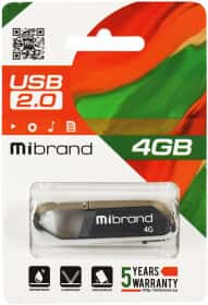 Флешка Mibrand Aligator 4 ГБ MI20AL4U7G Флешка Mibrand Aligator 4 ГБ MI20AL4U7G