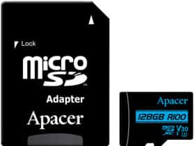 Карта памяти Apacer V30 microSDXC 128 ГБ с SD-адаптером