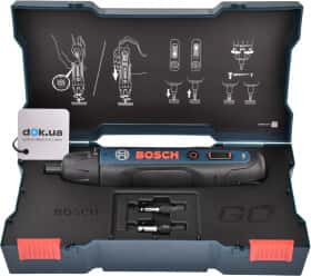 Электроотвертка Bosch Go Professional (ЗУ + биты + чехол)