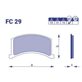 Гальмівні колодки FriCo FC29