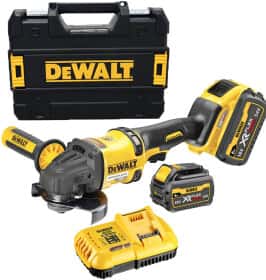 Болгарка акумуляторна DeWALT DCG418T2 (2 акумулятори + ЗП + чохол) 125 мм