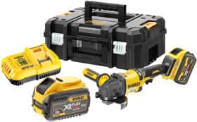 Болгарка акумуляторна DeWALT DCG418X2 (2 акумулятори + ЗП + чохол) 125 мм