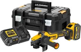 Болгарка акумуляторна DeWALT DCG409VST1 (1 акумулятор + ЗП + чохол) 125 мм