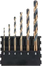 Набор сверл DeWALT спиральных по металлу Black&Gold DT70828 2-8 мм 6 шт.