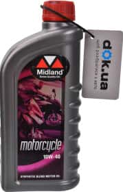 Моторное масло 4T Midland Motorcycle 10W-40 полусинтетическое Моторное масло 4T Midland Motorcycle 10W-40 полусинтетическое