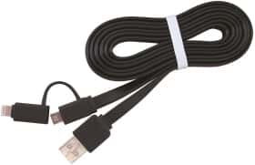 Кабель 2 в 1 Cablexpert CC-USB2-AMLM2-1M USB - Apple Lightning - Micro USB 1 м Кабель 2 в 1 Cablexpert CC-USB2-AMLM2-1M USB - Apple Lightning - Micro USB 1 м