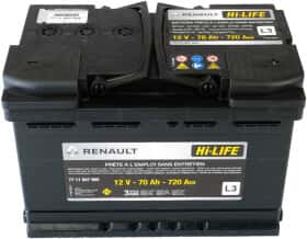 Аккумулятор Renault / Dacia 6 CT-70-R Hi-Life 7711947965