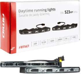 Комплект додаткових LED фар Amio DRL-523HP mini 01526 універсальних 12 W 2 шт.