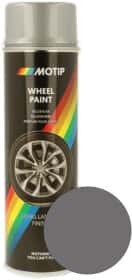 Аэрозольная краска Motip Wheel Paint Steel RAL 9006 глянцевая термостойкая 500 мл