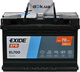 Акумулятор Exide 6 CT-70-R EFB EL700 Акумулятор Exide 6 CT-70-R EFB EL700