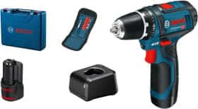 Шуруповерт Bosch аккумуляторный GSR 12V-15 Professional (2 аккумулятора + ЗУ + насадки + чехол)