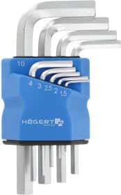 Набор ключей шестигранных Hoegert Technik HT1W820 1,5-10 мм 9 шт