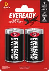 Батарейка Energizer Eveready Super Heavy Duty LR20EVSHD-2B D 1,5 V 2 шт