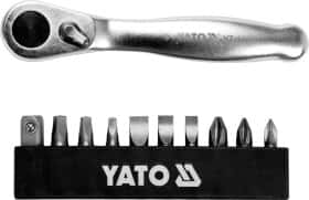 Набір бит з тріскачкою Yato YT-14390 9 шт.