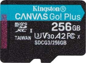 Карта памяти Kingston Canvas Go! Plus microSDXC 256 ГБ Карта памяти Kingston Canvas Go! Plus microSDXC 256 ГБ