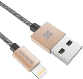 Кабель Promate LINKMATE-LTF2-GOLD USB - Apple Lightning 2 м Кабель Promate LINKMATE-LTF2-GOLD USB - Apple Lightning 2 м