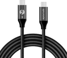 Кабель Promate THUNDERLINK-C20-BLACK type-C - type-C 1 м Кабель Promate THUNDERLINK-C20-BLACK type-C - type-C 1 м
