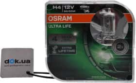 Автолампа Osram Ultra Life H4 P43t 55 W 60 W прозрачная 64193ULT-HCB
