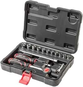 Набор торцевых головок и комплектующих Top Tools 38D525 1/4" (15 пр.)