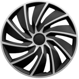Комплект колпаков на колеса Argo Turbo цвет серебристый + черный