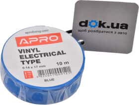 Ізоляційна стрічка Apro et10blue синя ПВХ 17 мм x 10 м