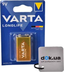 Батарейка Varta LongLife 4122 PP3 (Krona) 9 V 1 шт Батарейка Varta LongLife 4122 PP3 (Krona) 9 V 1 шт
