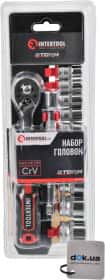 Набор торцевых головок и комплектующих Intertool Storm ET-8013 3/8" (12 пр.)