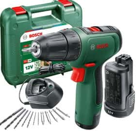 Шуруповерт Bosch аккумуляторный EasyDrill 1200 (2 аккумулятора + ЗУ + насадки + чехол)