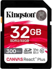 Карта памяти Kingston Canvas React Plus SDXC 32 ГБ Карта памяти Kingston Canvas React Plus SDXC 32 ГБ