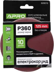 Круг шліфувальний Apro 828012 по металу та дереву P360