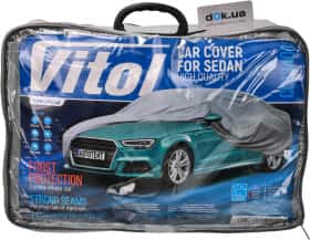 Автомобильный тент  Vitol CC13401-L серый