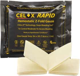 Гемостатичний бинт Celox Z-Fold Rapid Hemostatic Gauze НФ-00001922 Гемостатичний бинт Celox Z-Fold Rapid Hemostatic Gauze НФ-00001922