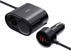 Разветвитель прикуривателя с USB Baseus C00455300121-00
