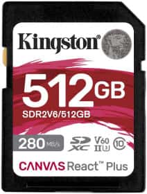 Карта пам’яті Kingston Canvas React Plus SDXC 512 ГБ
