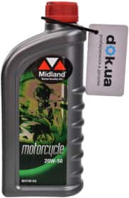 Моторное масло 4T Midland Motorcycle 20W-50 синтетическое Моторное масло 4T Midland Motorcycle 20W-50 синтетическое