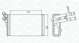 Радиатор печки Magneti Marelli 350218409000