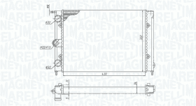 Радиатор охлаждения двигателя Magneti Marelli 350213187300