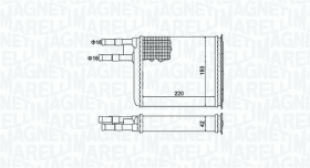 Радиатор печки Magneti Marelli 350218401000