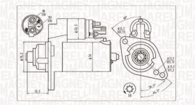 Стартер Magneti Marelli 063721293010