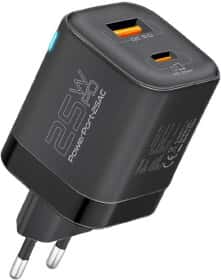 Сетевое зарядное устройство Promate PowerPort-25AC Series powerport-25ac.black 25 Вт