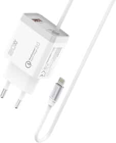 Сетевое зарядное устройство Promate iCharge-PDQC3 Series ICHARGE-PDQC3.WHITE 20 Вт