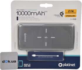 Повербанк Platinet QI Wireless Charging 10000 mAh Повербанк Platinet QI Wireless Charging 10000 mAh