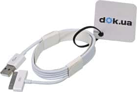 Кабель PowerPlant DV00DV4032 USB - Apple (широкий) 1 м