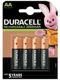 Аккумуляторная батарейка Duracell Rechargeable 5000394057043 2500 mAh 4 шт Аккумуляторная батарейка Duracell Rechargeable 5000394057043 2500 mAh 4 шт