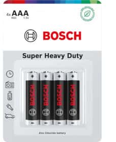 Батарейка Bosch Super Heavy Duty 8594162800322 AAA (мизинчиковая) 1,5 V 4 шт